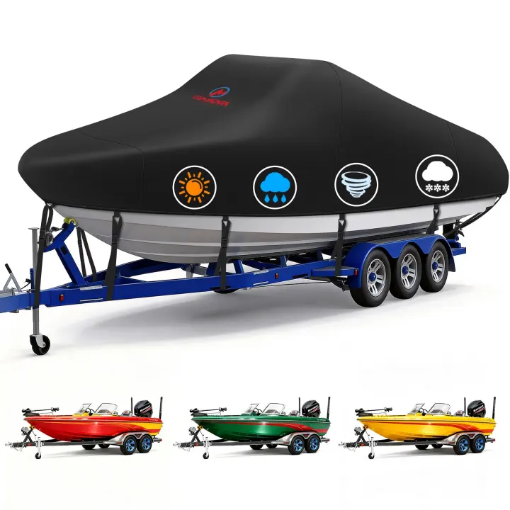 14–16 ft Marine Boat Cover — Heavy-Duty Trailerable Protection