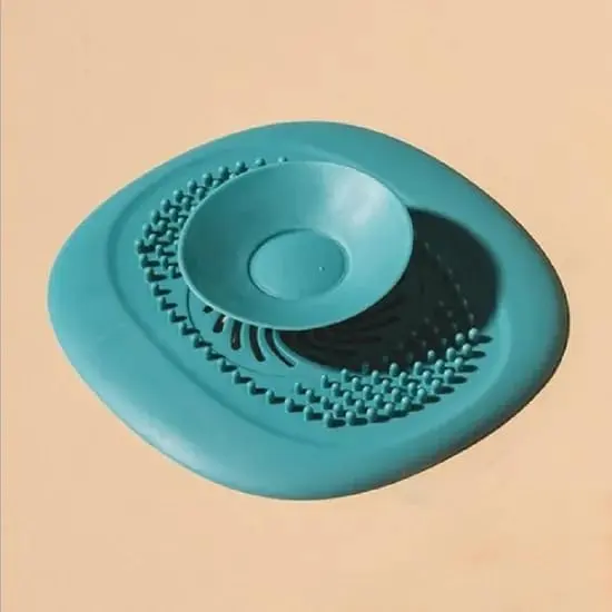 2-in-1 Silicone Shower & Bathtub Hair Drain Catcher and Stopper