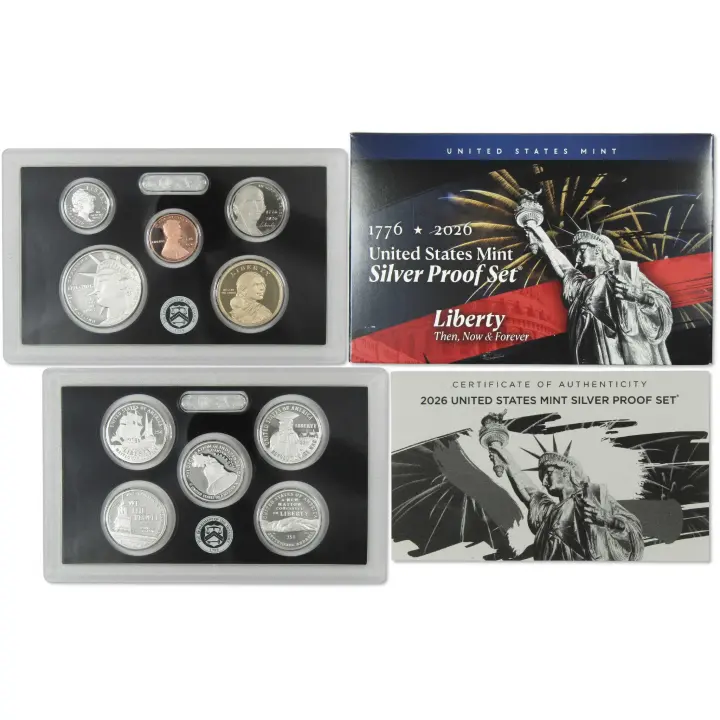 2026 Semiquincentennial U.S. Mint 10-Coin Proof Set — Silver Proofs