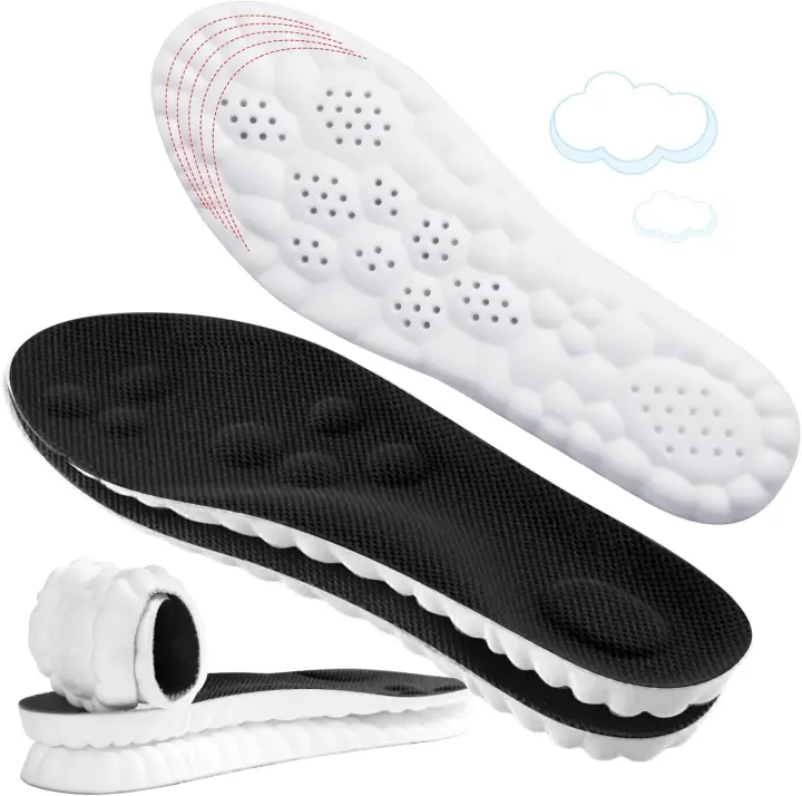 4D Cloud Comfort Insoles for Men — Memory Foam Trim-to-Fit Support