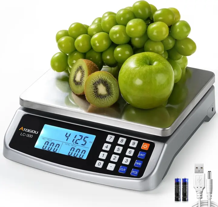 Atogou 110 lb Commercial Food Scale — Digital Kitchen Scale