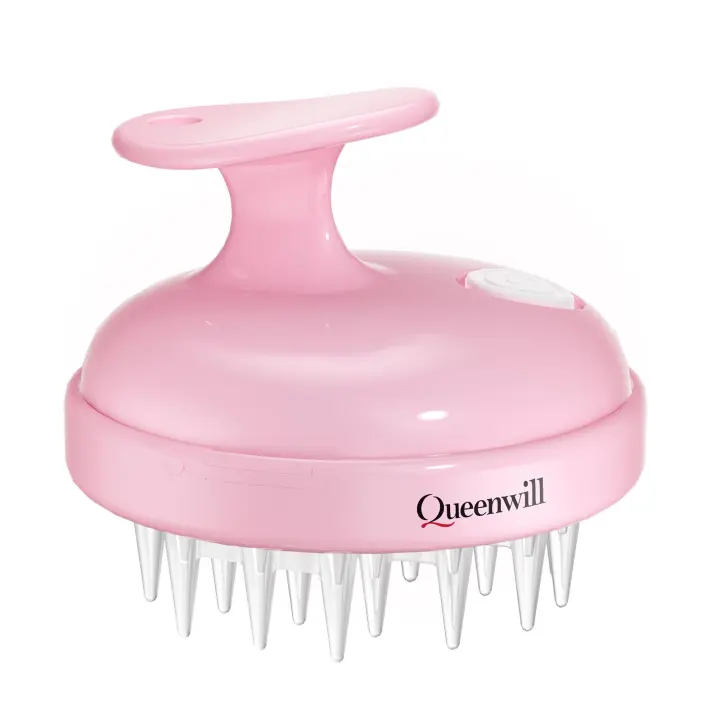Battery-Powered Silicone Scalp Massager for Hair Growth & Dandruff
