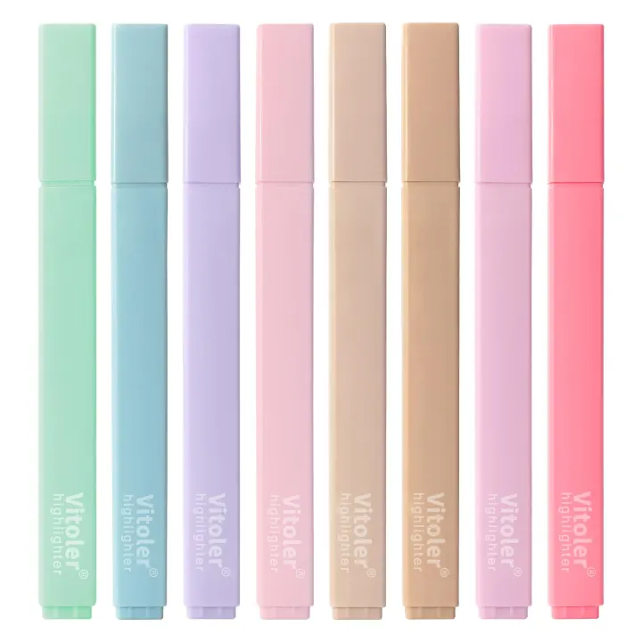 Bible Highlighters — 8 Assorted Colors, Soft Chisel Tip