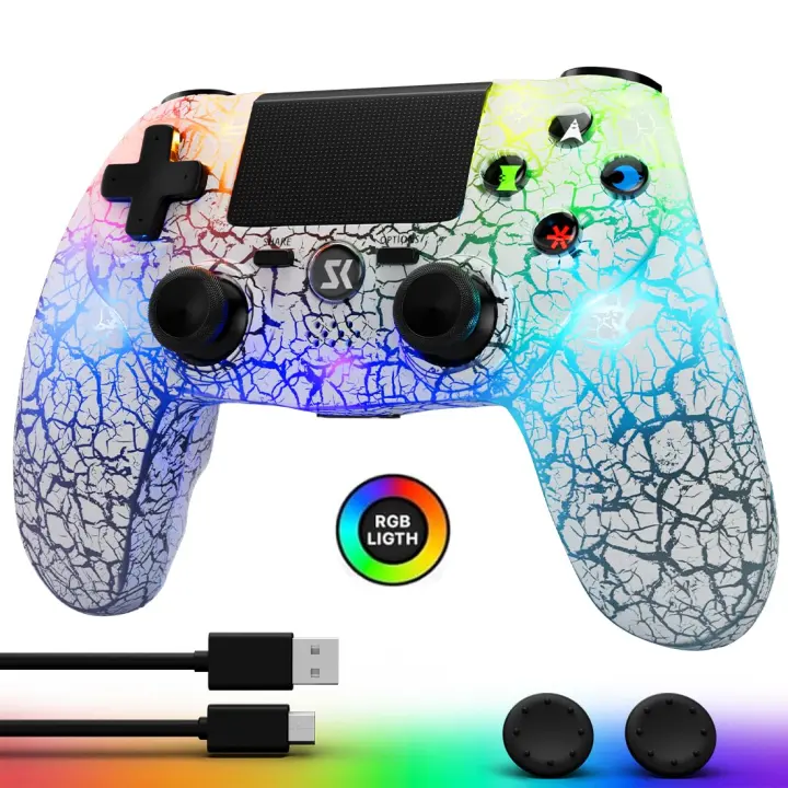 CHENGDAO Wireless PS4 Controller — RGB Lighting, 6-Axis Motion