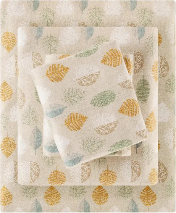 Cozy Cotton Flannel Sheet Set — Queen 4-Piece, Deep Pocket