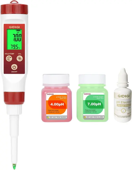 Digital Spear-Tip Food pH Meter for Fermentation, Canning & Cooking