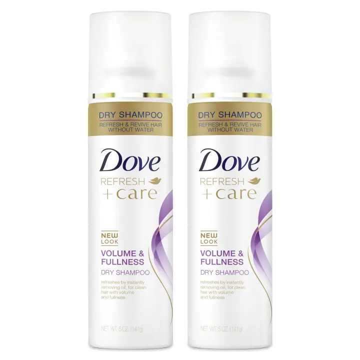 Dove Volume & Fullness Dry Shampoo Spray, Absorbs Oil, 5 oz (2-Pack)