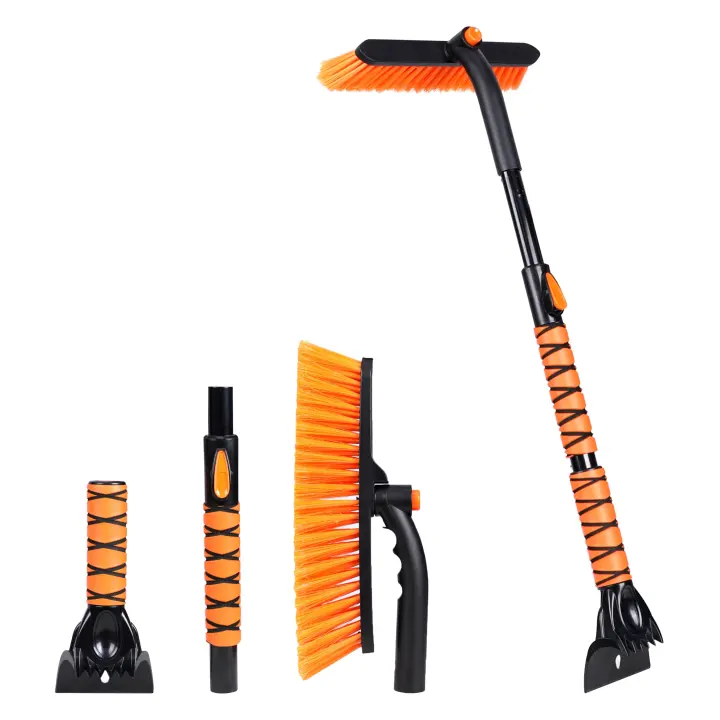 EcoNour 36" Telescoping Snow Brush & Ice Scraper — 3-in-1 Car Tool