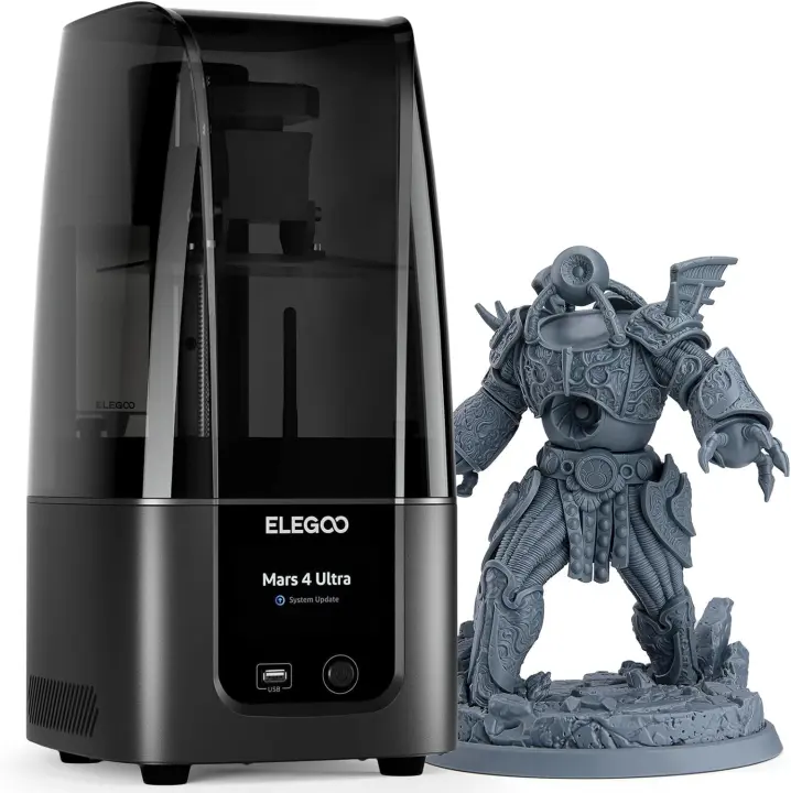 ELEGOO Mars 4 Ultra 7" 9K Mono LCD MSLA Resin 3D Printer