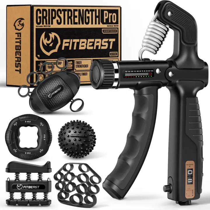 FitBeast 6-in-1 Grip Strength Trainer Kit — Hand & Forearm Set