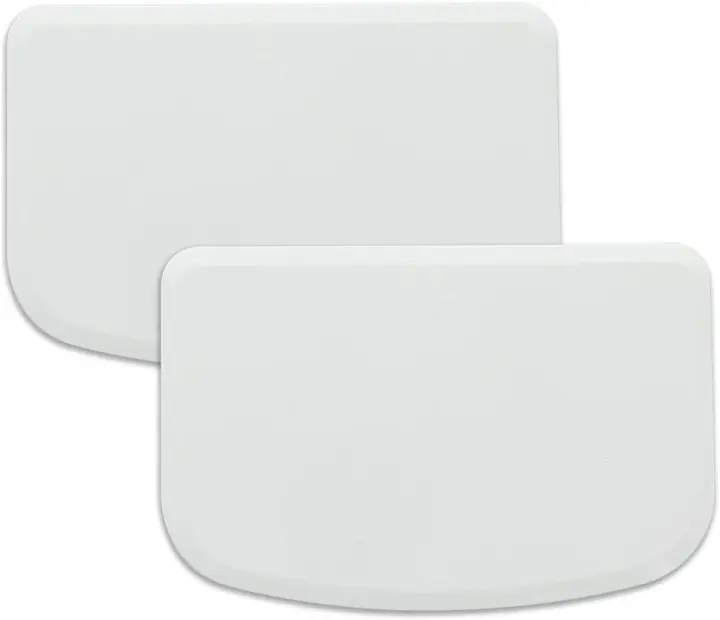 Flexible Plastic Dough & Bowl Scrapers — 2-Piece Bench Set