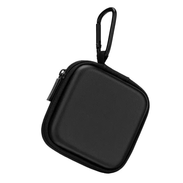 Ginsco Mini Hard-Shell Earbud Case with Carabiner — Portable Organizer