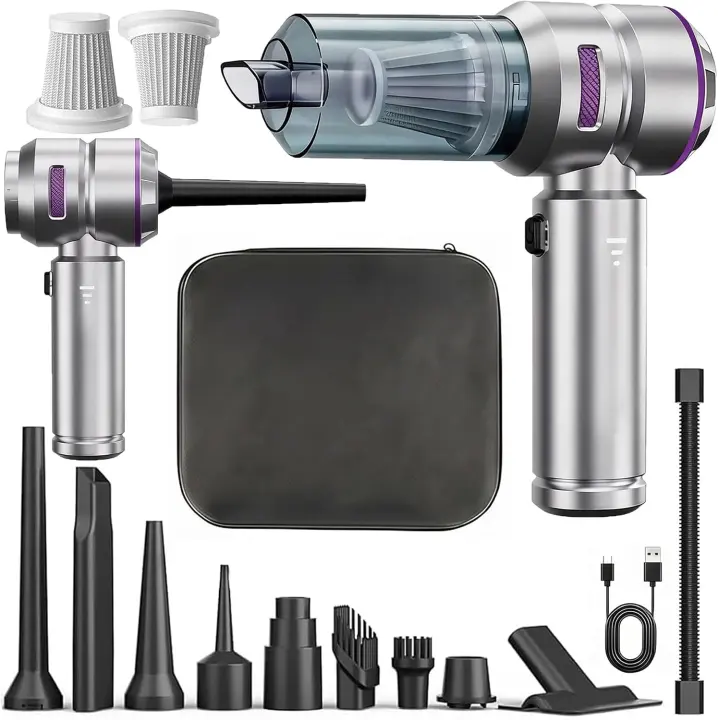 Handheld 4‑in‑1 Cordless Mini Vacuum & Air Duster — 22000Pa