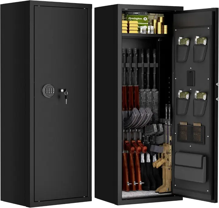INTERGREAT 12–15 Long Gun Safe — Quick-Access Rifle & Pistol Cabinet