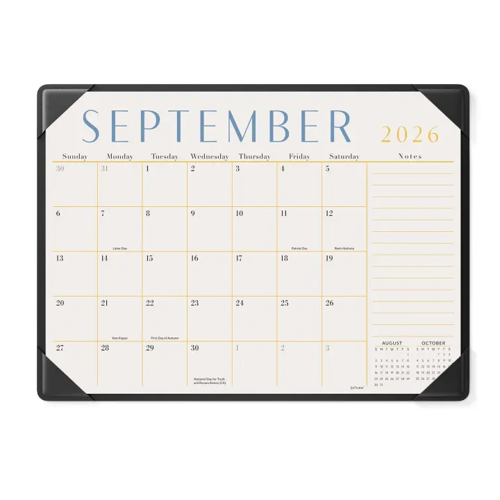 Jotsome 2026–2027 17×12 Desk Pad Calendar with Protective Mat