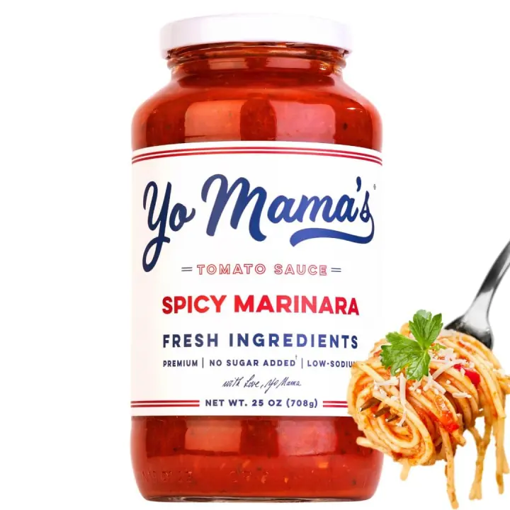 Keto Spicy Marinara Pasta Sauce — No Sugar Added (Pack of 4)