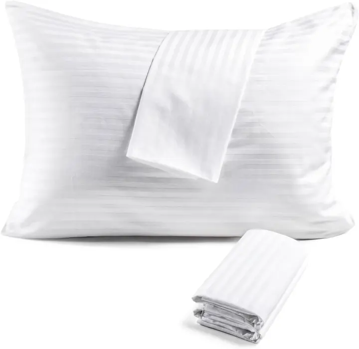 King-Size 600TC 100% Cotton Pillow Protectors (20 x 36) — 4-Pack