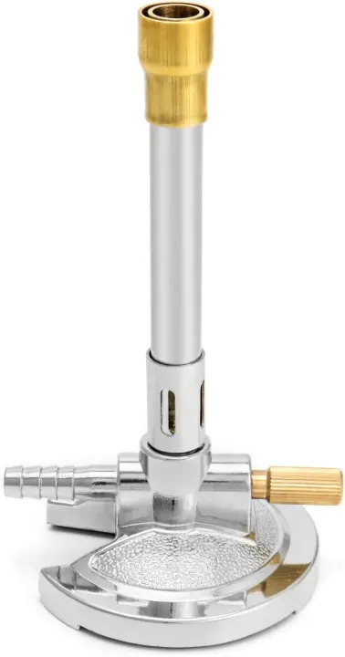 Lab Bunsen Burner with Needle Valve and Flame Stabilizer (Zinc Alloy)