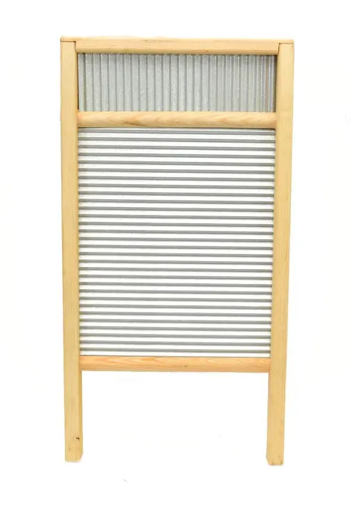 Large Wood & Tin Washboard — 23 x 12.25 Inches