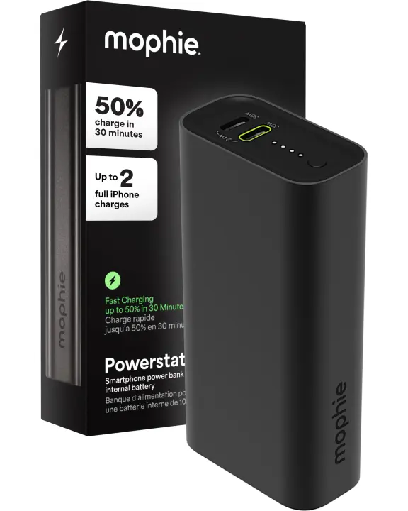 Mophie Powerstation Fast 10,000mAh Portable Power Bank — 30W Dual USB-C