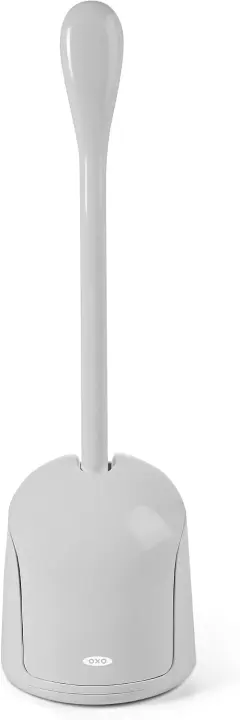 OXO Good Grips Compact Toilet Brush & Canister — Gray