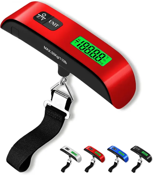 Portable Luggage Scale — 110 lb / 50 kg Digital Travel Weight Gauge