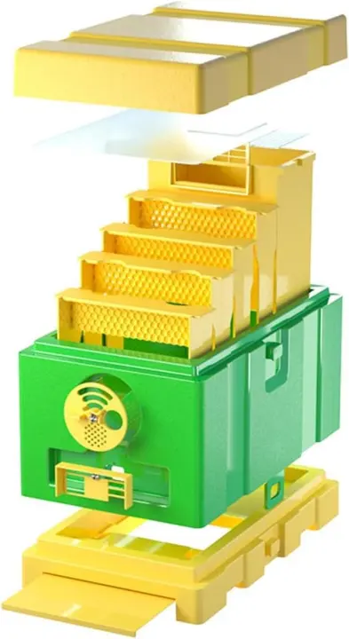 Queen Nuc Mating Box – Mini Beehive for Queen Rearing (Green)