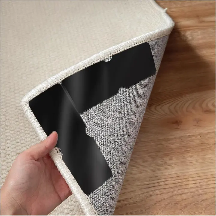 Reusable 2×6 Inch Rug Grippers — Non‑Slip Carpet & Rug Corner Strips