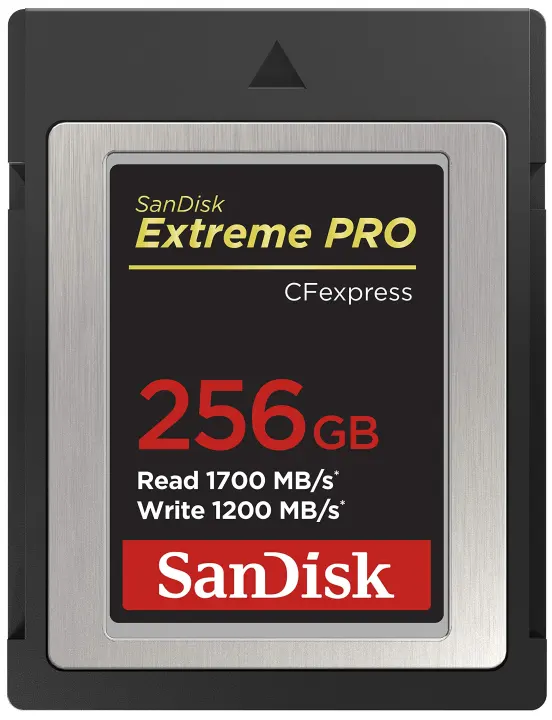 SanDisk Extreme PRO CFexpress Card Type B — 256GB High-Speed