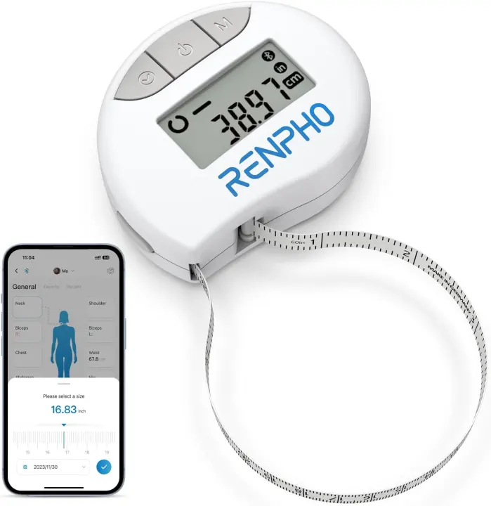 Smart Body Measuring Tape – Bluetooth 60in Retractable Tracker