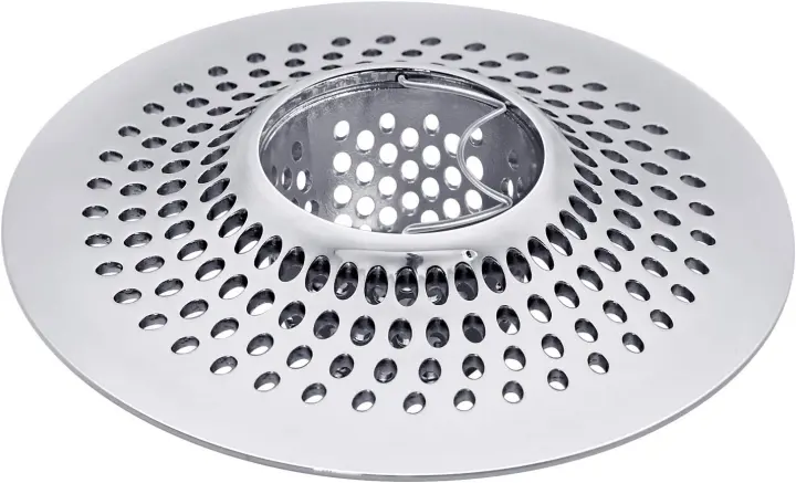 Stainless Steel Tub & Shower Hair Catcher — Removable Drain Strainer