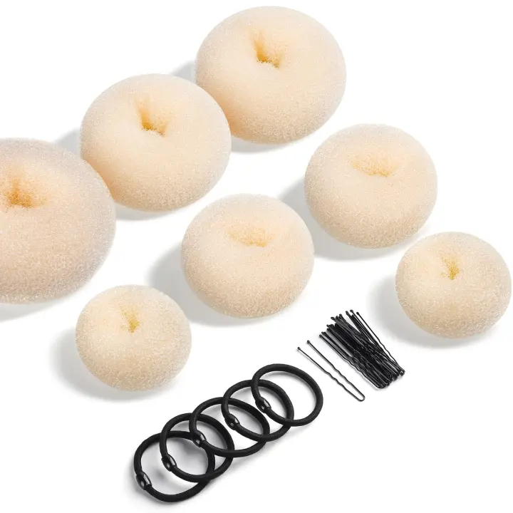 Teenitor 7-Piece Donut Bun Maker Set — Hair Bun Form Kit