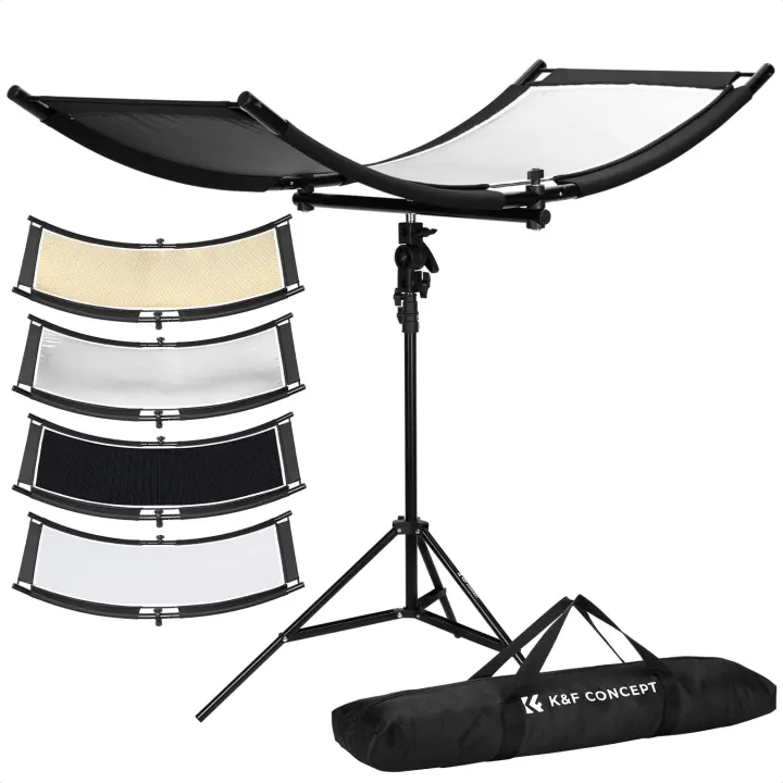 U-Shape Reflector 100x45cm with 1.5m Stand — 4-in-1 Cover Kit