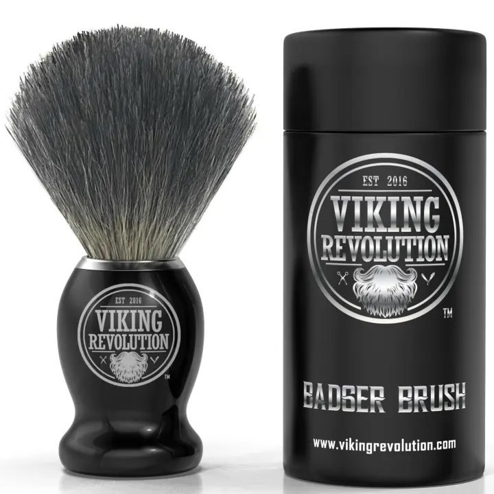 Viking Revolution Genuine Badger Shaving Brush — Classic Wet Shave Brush