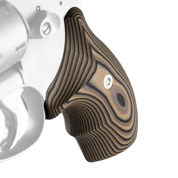 VZ 320 J-Frame Grips — Hyena Brown G10 Panels