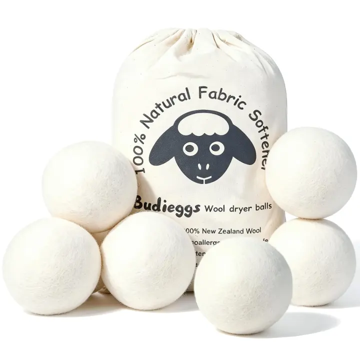 XL Handmade New Zealand Wool Dryer Balls — 6-Pack